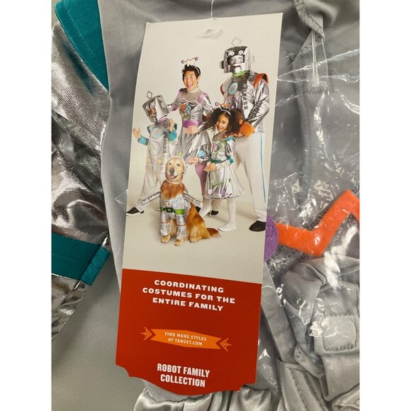 Infant Robot Costume Dress - Silver & Multicolor 6-12 Months‎ - Picture 4 of 6